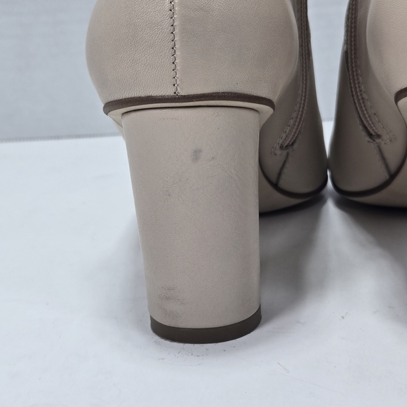 Marian Made In Spain Luxurious Soft Leather Beige Ankle Boots Size EU 37 US 6 - Picture 11 of 13